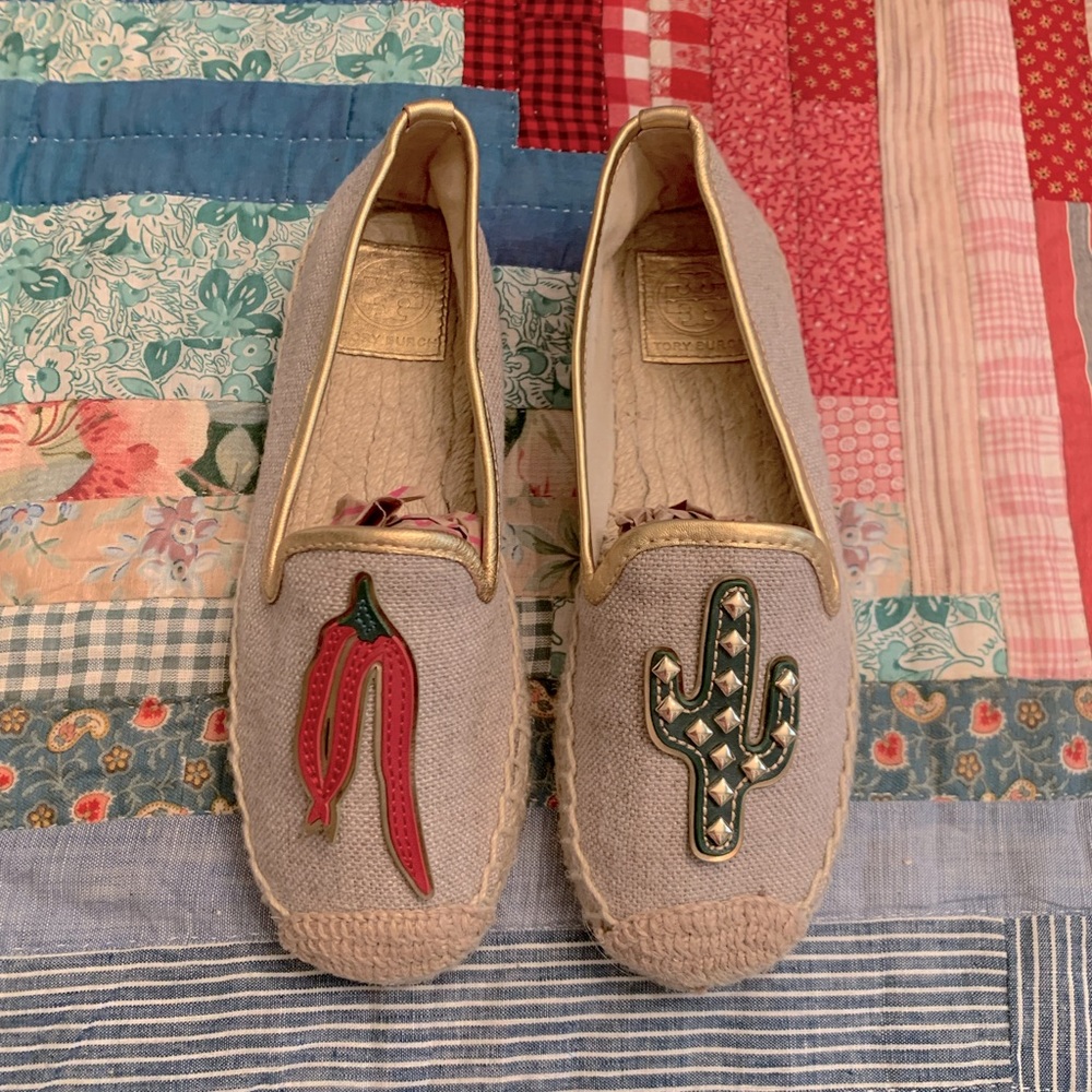 Tory Burch Pepper Cactus Espadrilles 🌵🌶